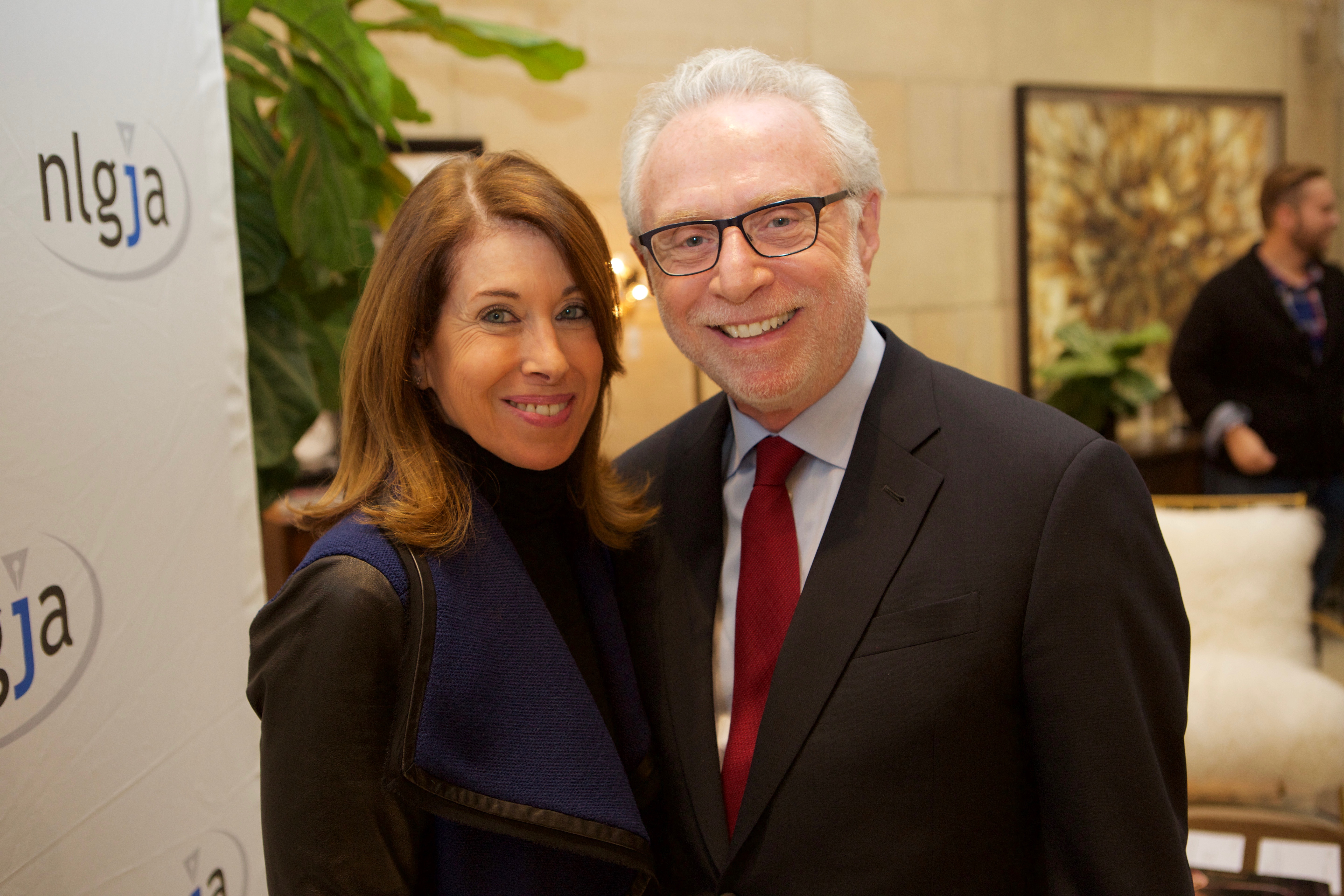 Lynn Greenfield and Wolf Blitzer NLGJA